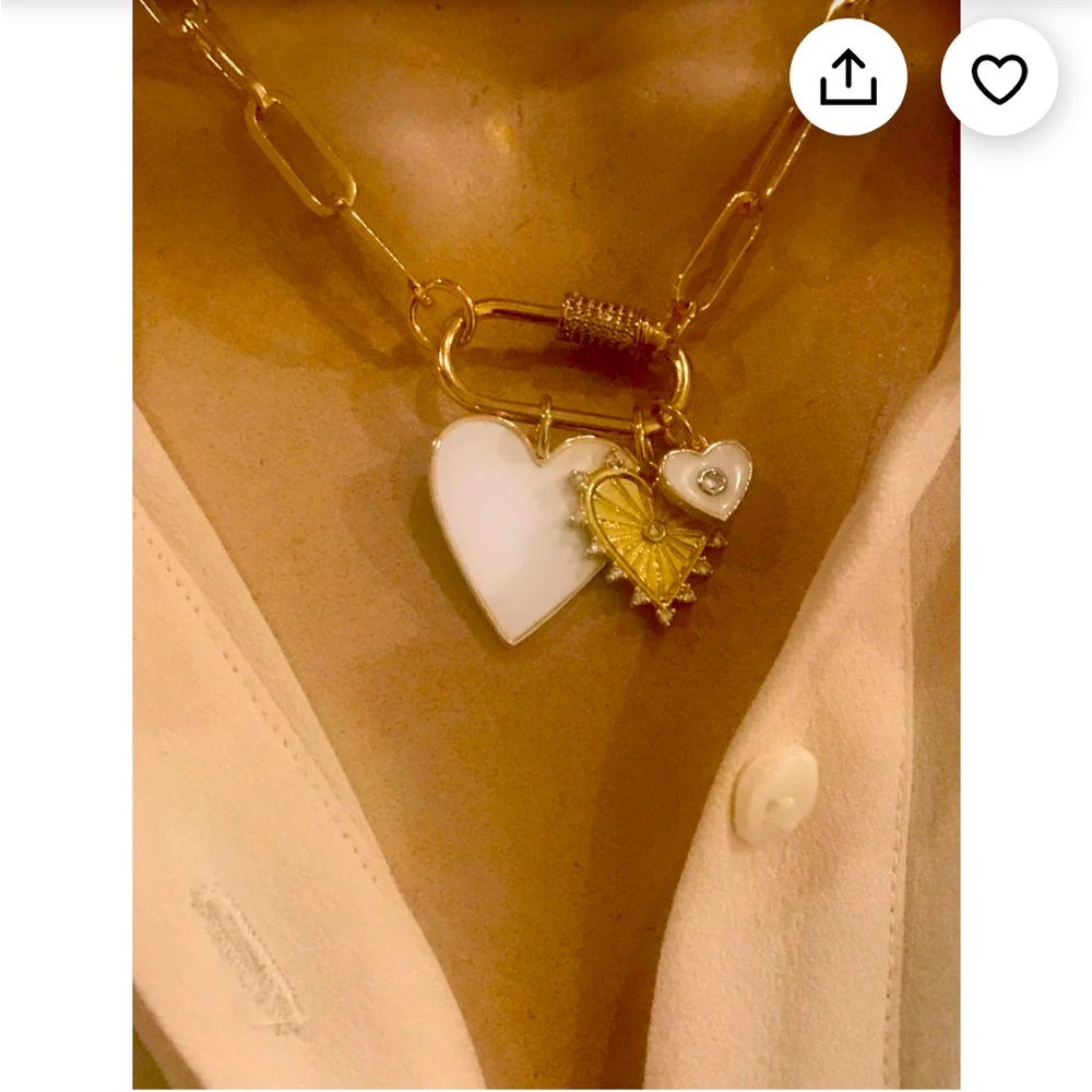 Linda Mikhail Jewelry charm necklace.